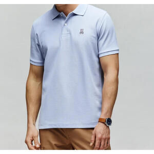 Psycho Bunny Men's Polo Shirt in Slate Blue Size 4/Small